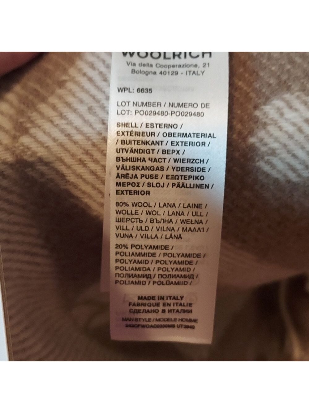Woolrich Wool Blend Blanket Milky Cream - Picture 5 of 8